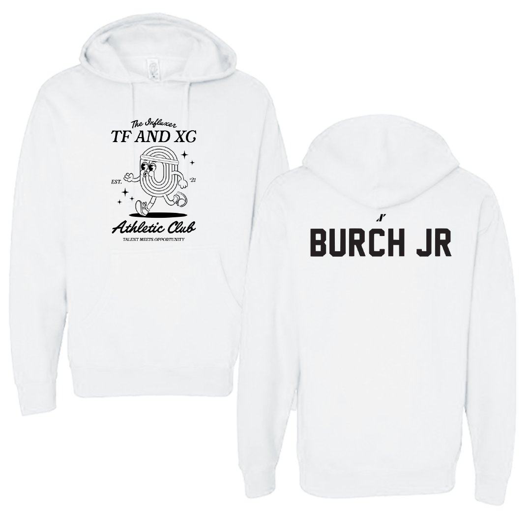 TF and XC White Influxer Athletic Club Hoodie - Jeremiah Burch Jr