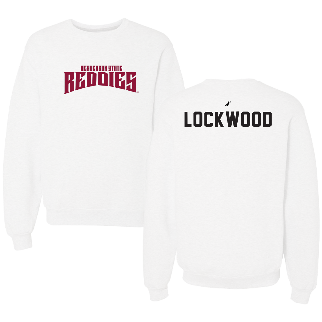 Henderson State University POM White Classic Crewneck - Lexie Lockwood
