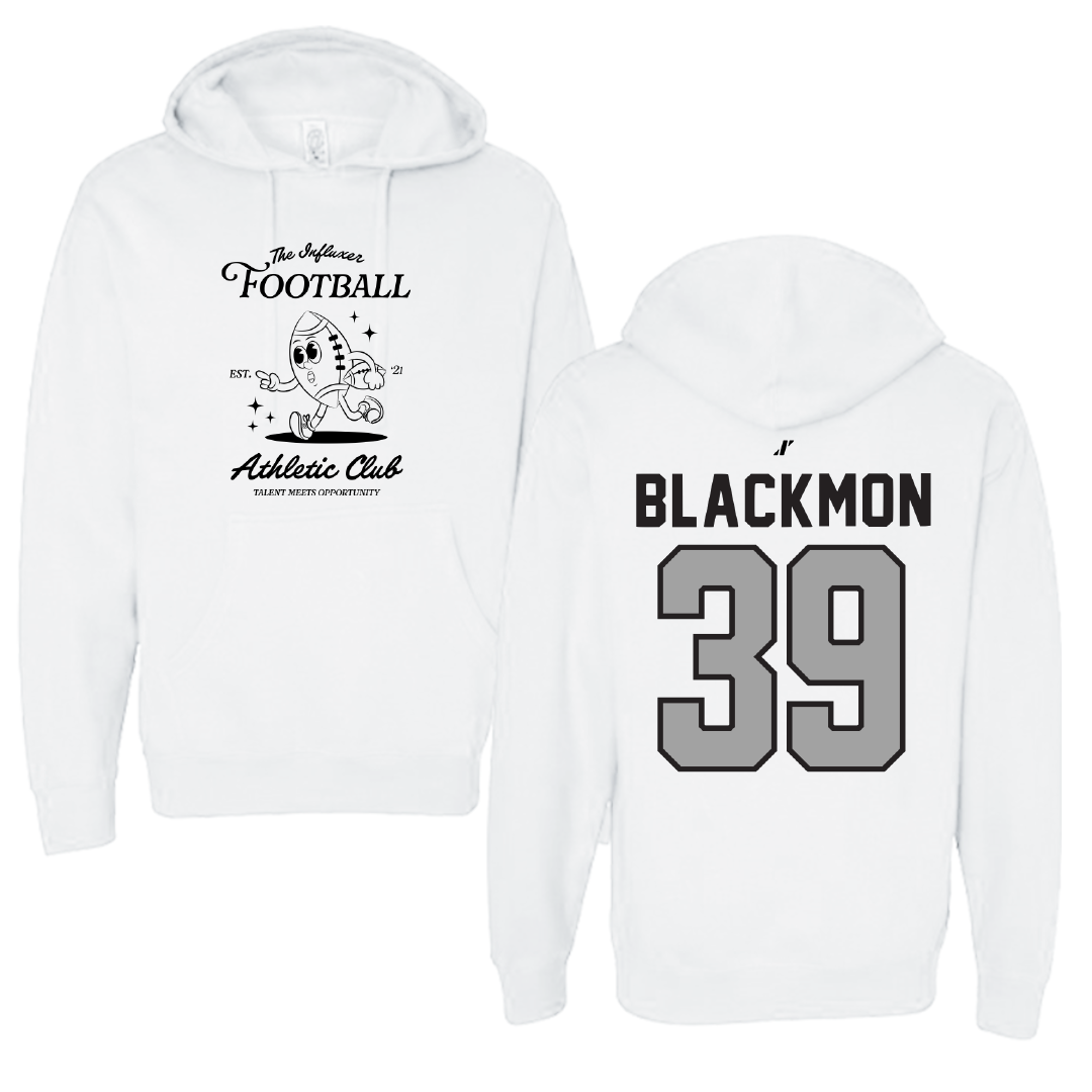 Football White Influxer Athletic Club Hoodie - #39 Brayden Blackmon