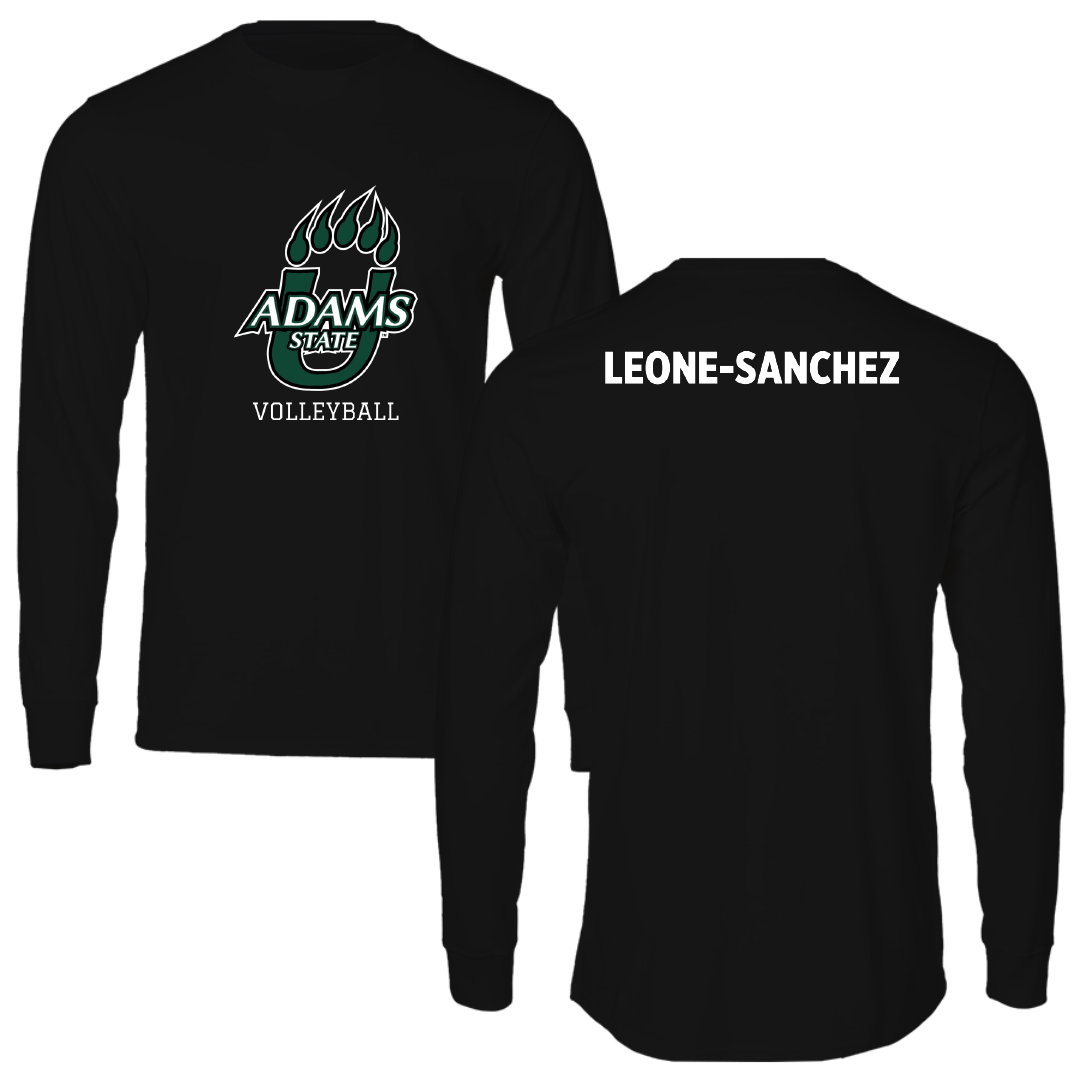 Adams State University Volleyball Black State Performance Long Sleeve - Sierra Leone-Sanchez