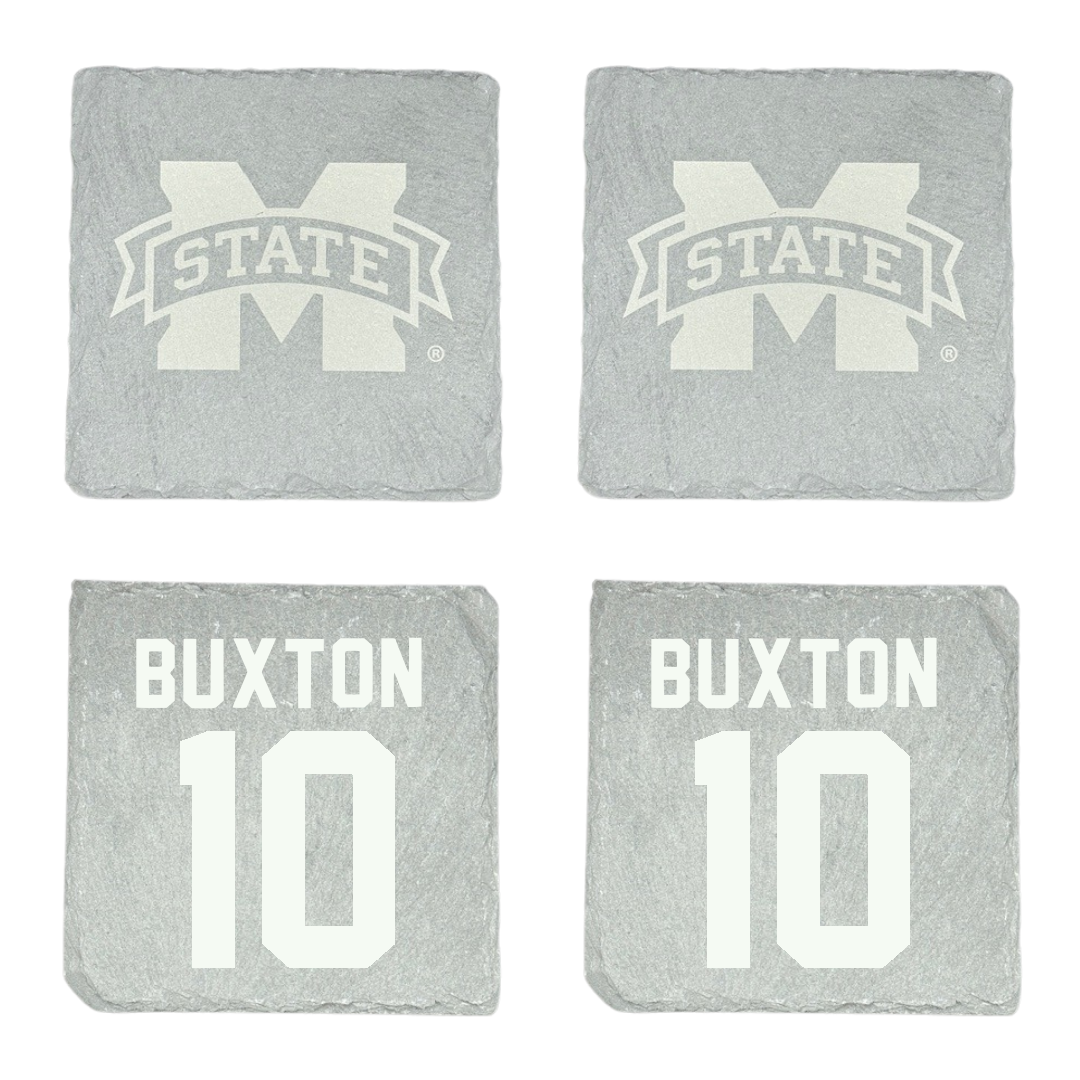 Mississippi State University Soccer Stone Coaster (4 Pack)  - #10 Alivia Buxton