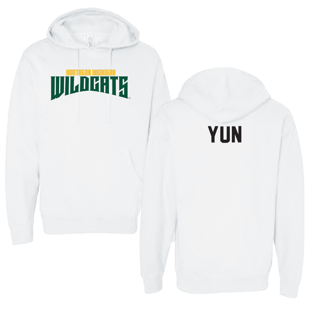 Northern Michigan University Golf White Classic Hoodie - Eric Yun