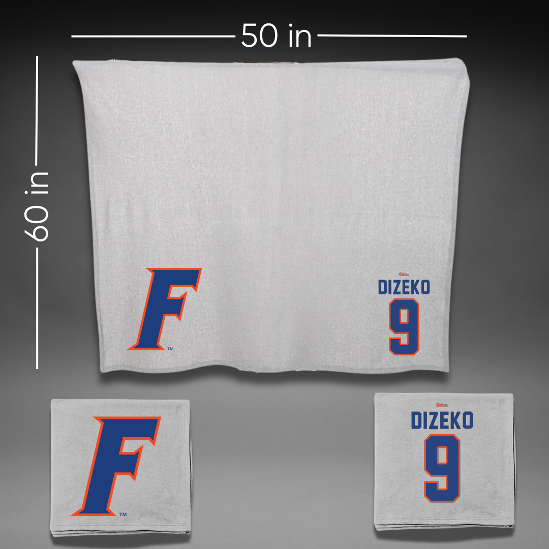 University of Florida Basketball Gray Blanket - #9 Alexia Dizeko