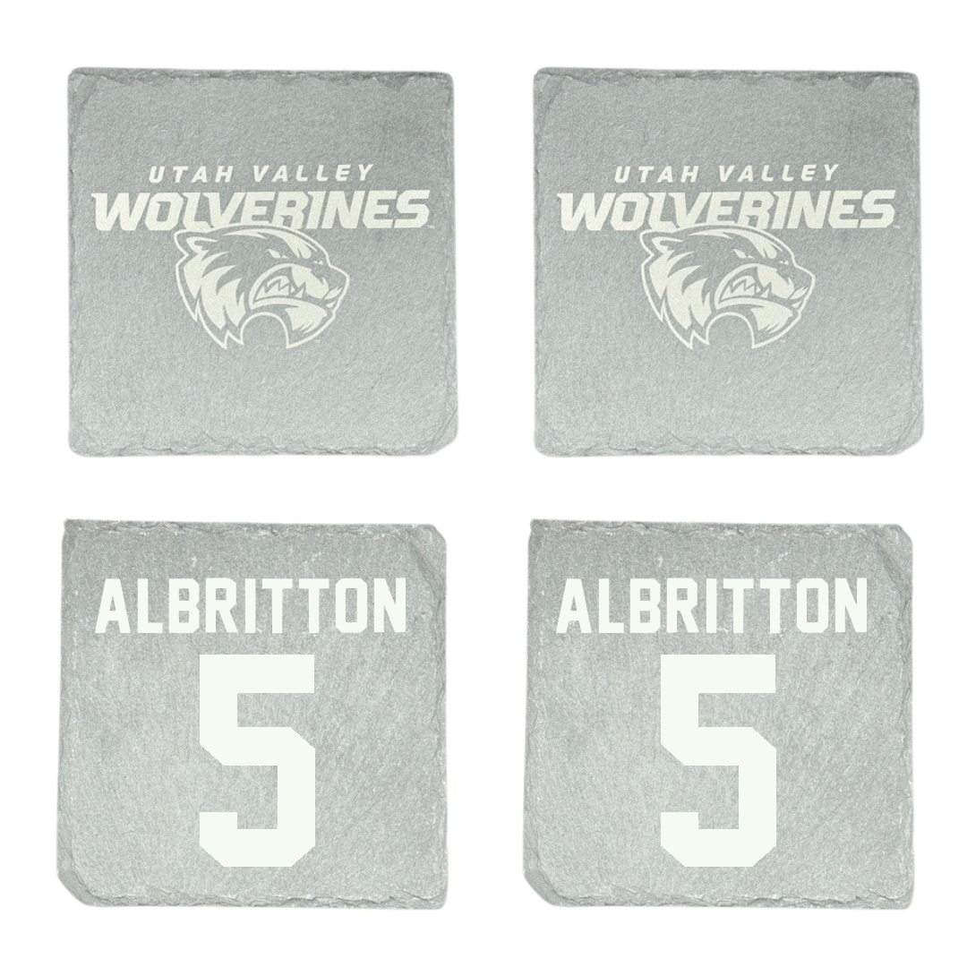 Utah Valley University Softball Stone Coaster (4 Pack)  - #5 Danyé Albritton