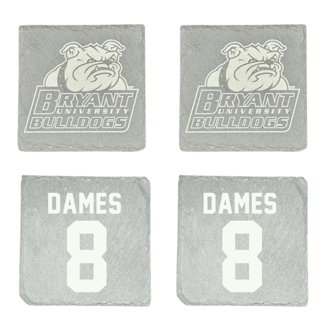 Bryant University Football Stone Coaster (4 Pack)  - #8 Javin Dames
