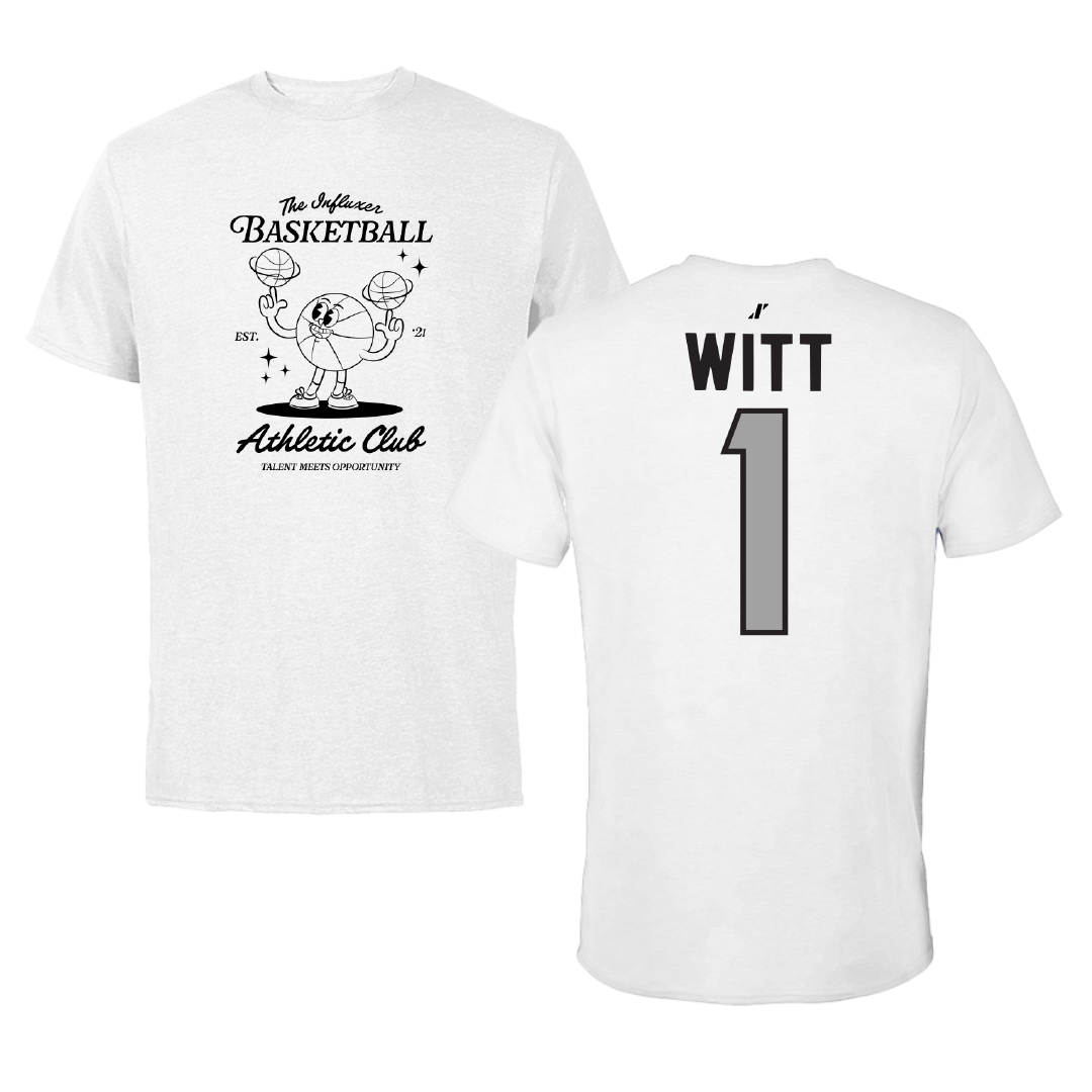 Basketball White Influxer Athletic Club Tee - #1 Sai Witt