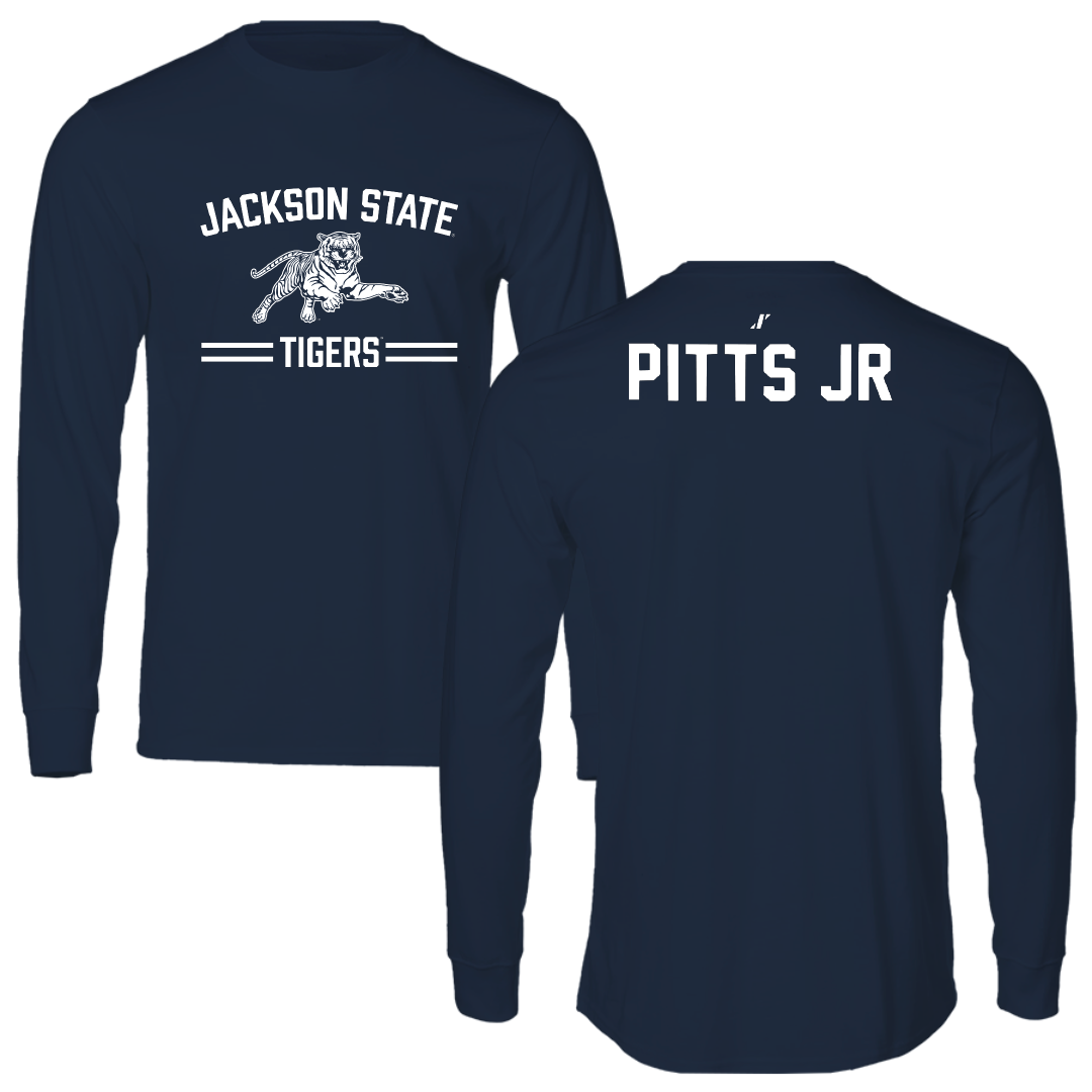 Jackson State University TF and XC Navy General Long Sleeve - Sedgwrick Pitts Jr