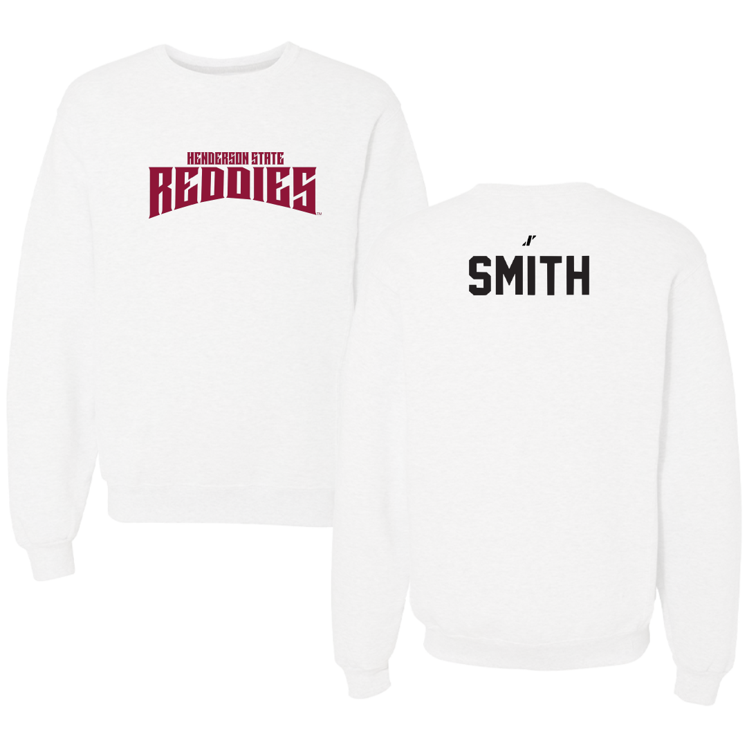 Henderson State University Cheer White Classic Crewneck - Ruthie Smith
