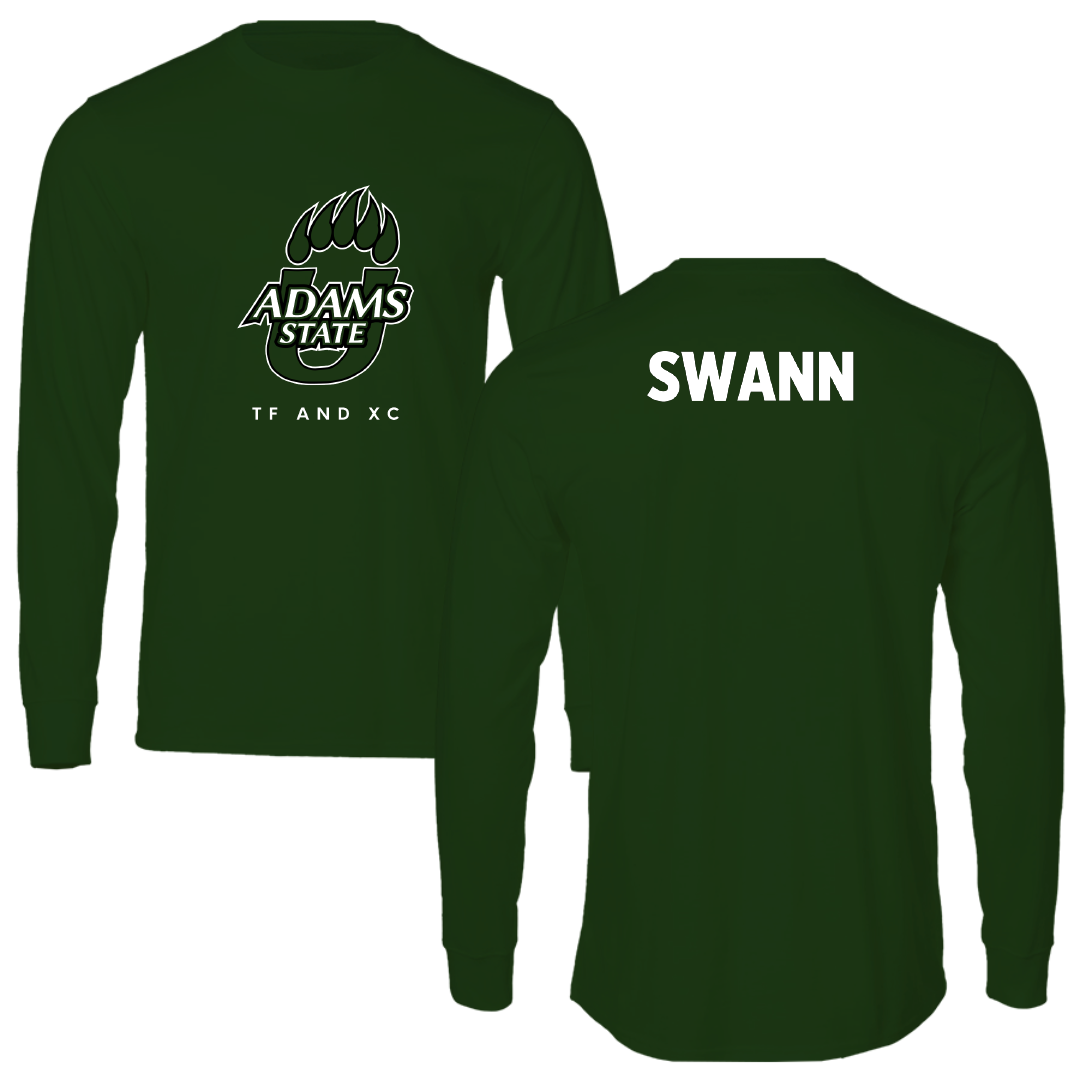 Adams State University TF and XC Forest Green Long Sleeve - Micah Swann
