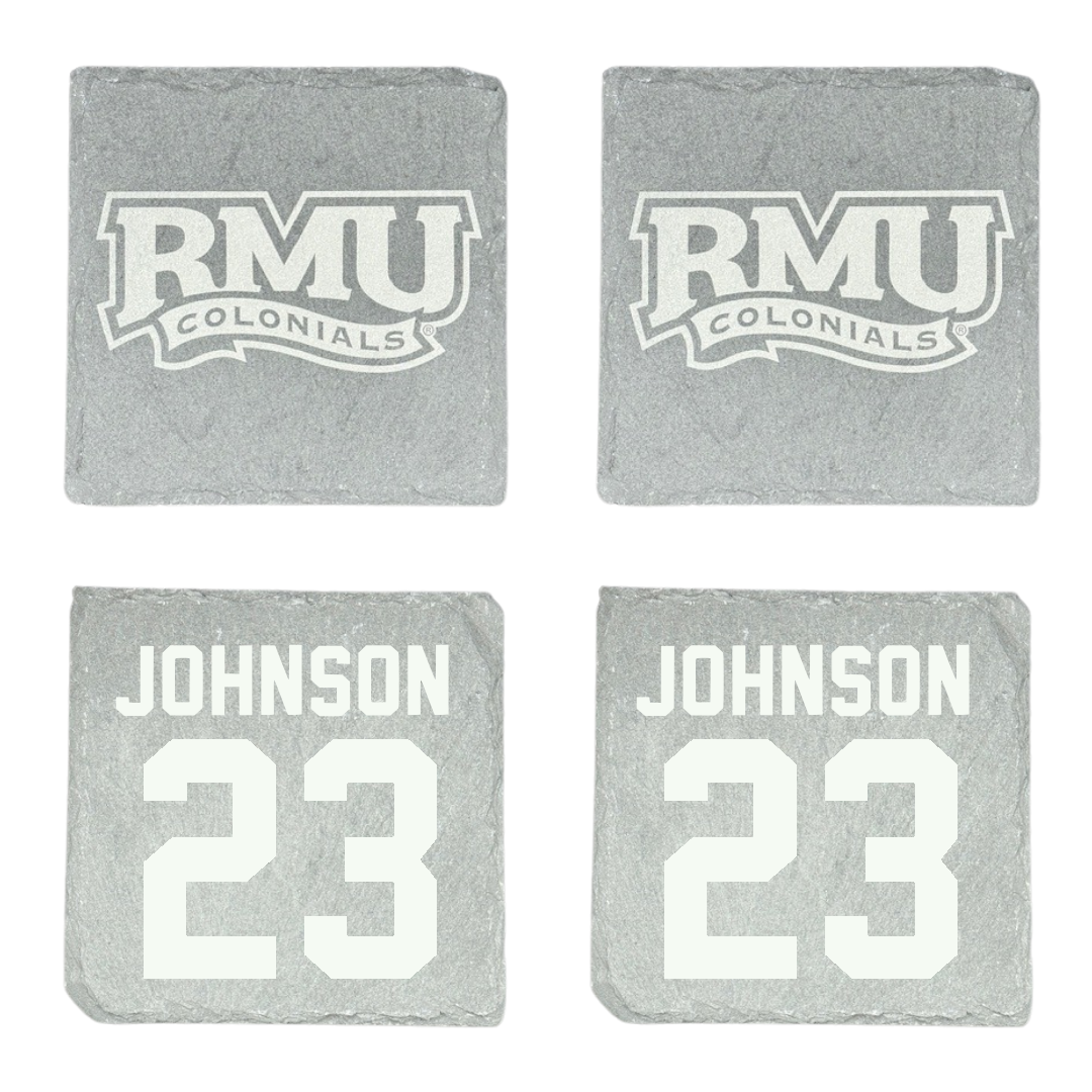 Robert Morris University Ice Hockey Stone Coaster (4 Pack)  - #23 Luke Johnson