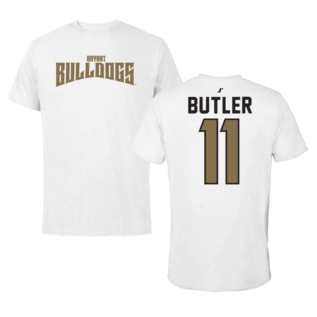 Bryant University Football White Classic Tee - #11 TJ Butler