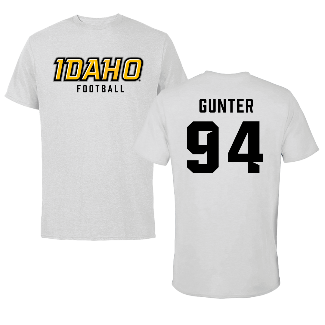 University of Idaho Football Gray Performance Tee - #94 Payton Gunter