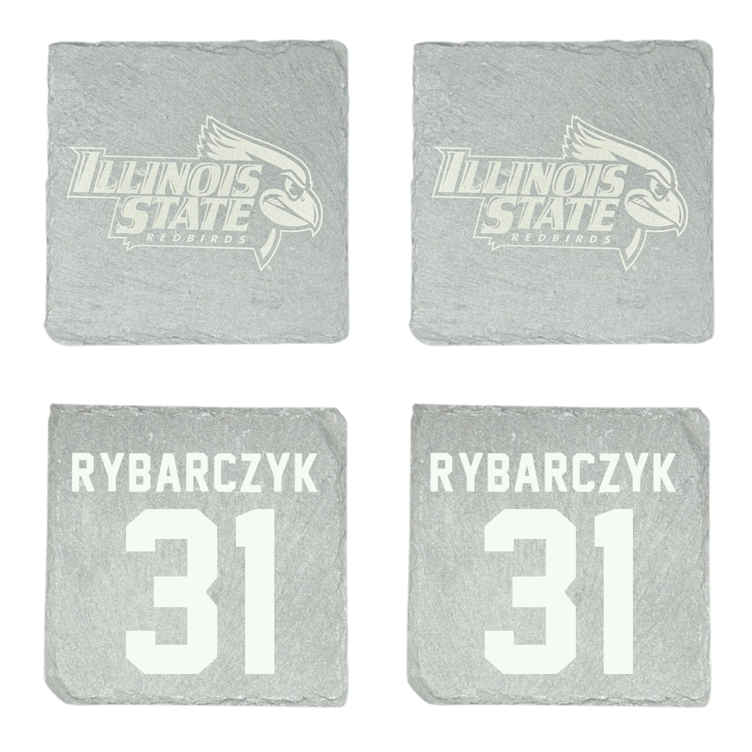 Illinois State University Baseball Stone Coaster (4 Pack)  - #31 Trez Rybarczyk