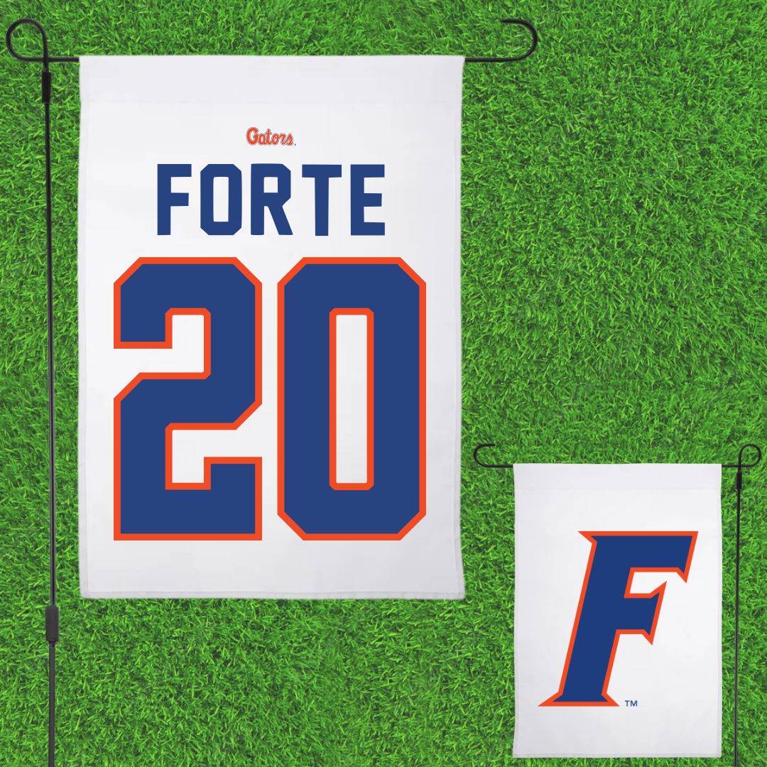University of Florida Lacrosse White Garden Flag - #20 Celeste Forte