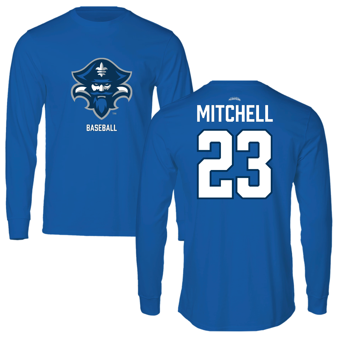 University of New Orleans Baseball Blue Long Sleeve - #23 Cade Mitchell