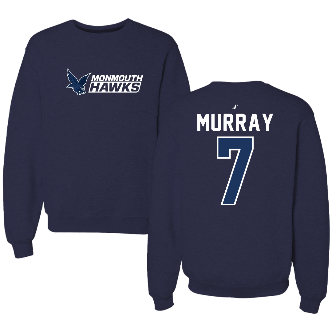 Monmouth University Basketball Navy General Crewneck - #7 Isabella Murray