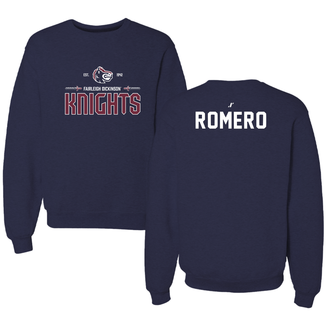 Fairleigh Dickinson University-Metropolitan Campus TF and XC Navy General Crewneck - Zander Romero