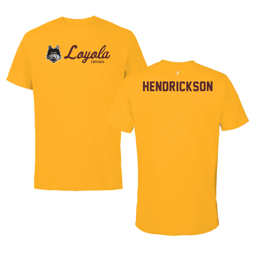 Loyola University-Chicago TF and XC Gold General Tee - Fran Hendrickson