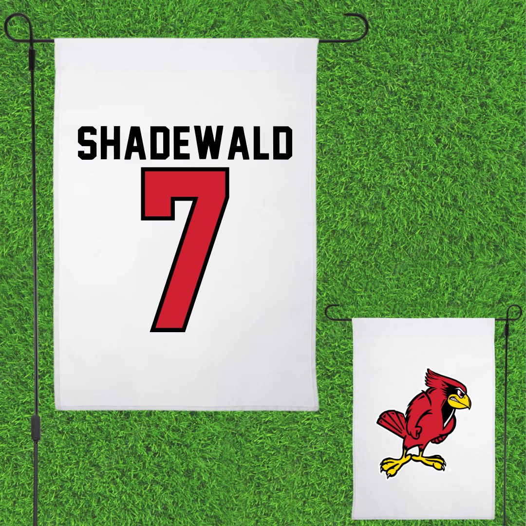 Illinois State University Volleyball White Garden Flag - #7 Aida Shadewald