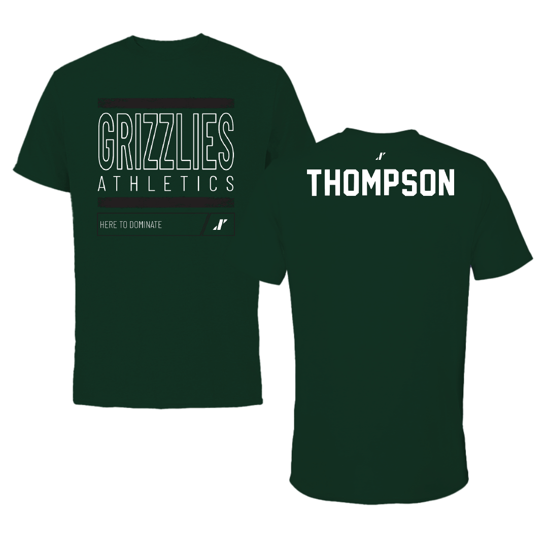 Adams State University Wrestling Forest Green Dominate Tee - Kieran Thompson