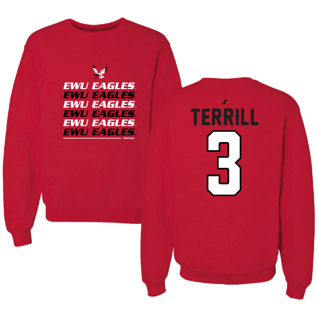 Eastern Washington University Soccer Red General Crewneck - #3 Grace Terrill