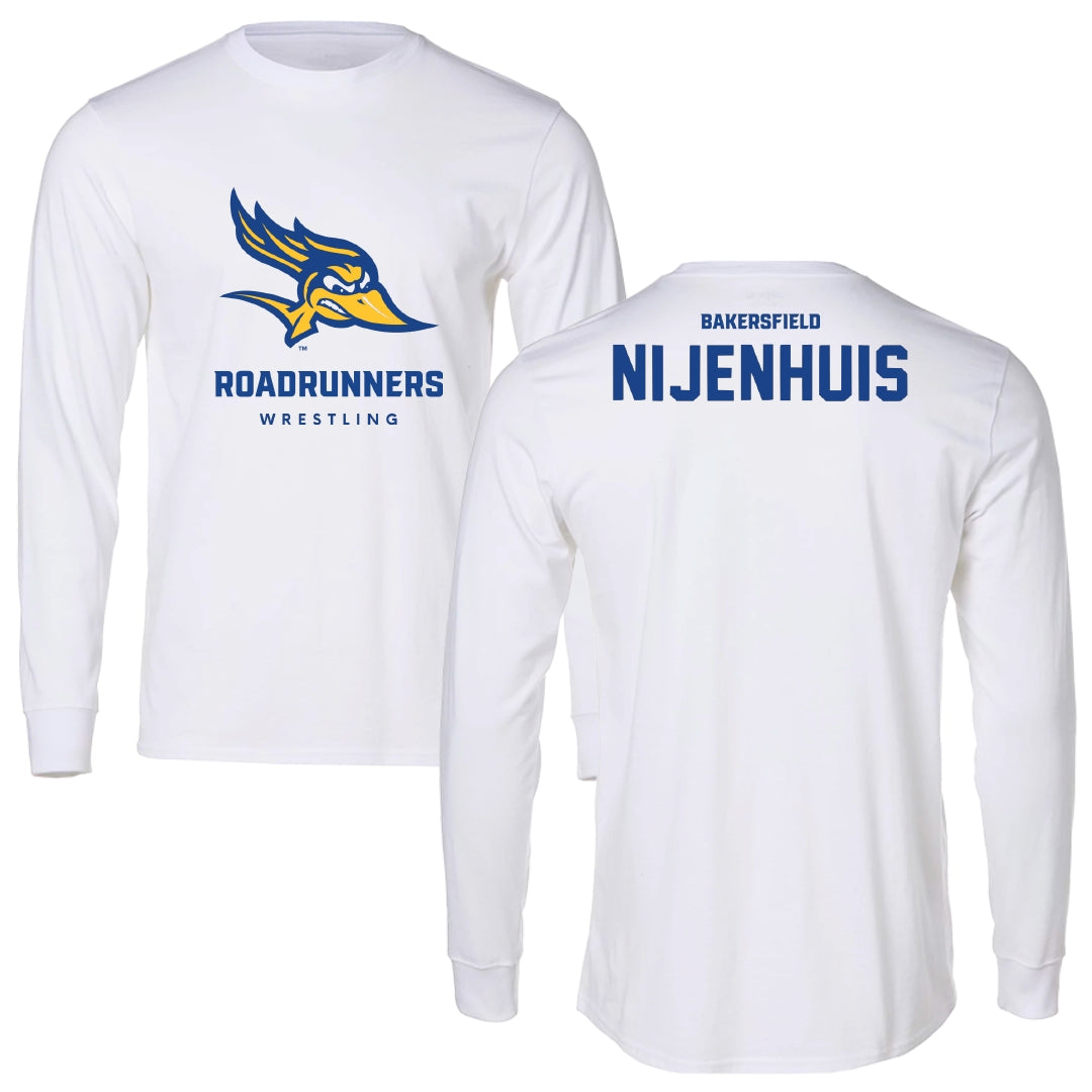 California State University-Bakersfield Wrestling White Long Sleeve - Gerrit Nijenhuis