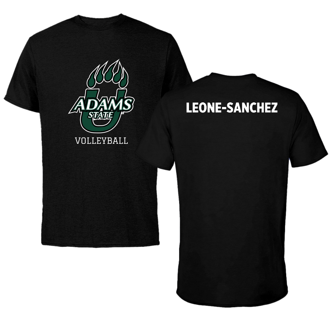 Adams State University Volleyball Black State Performance Tee - Sierra Leone-Sanchez