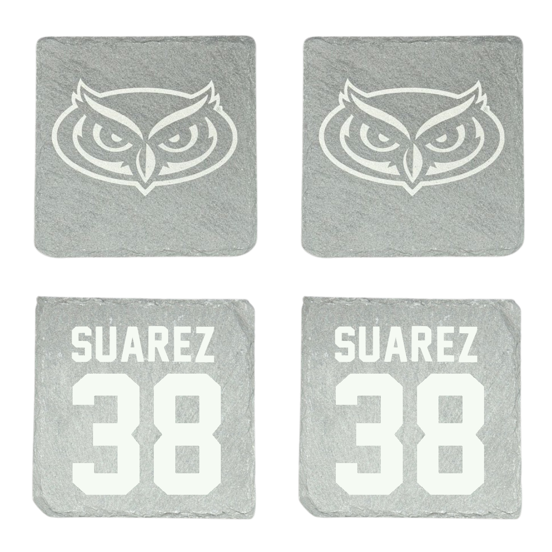 Florida Atlantic University Football Stone Coaster (4 Pack)  - #38 Morgan Suarez