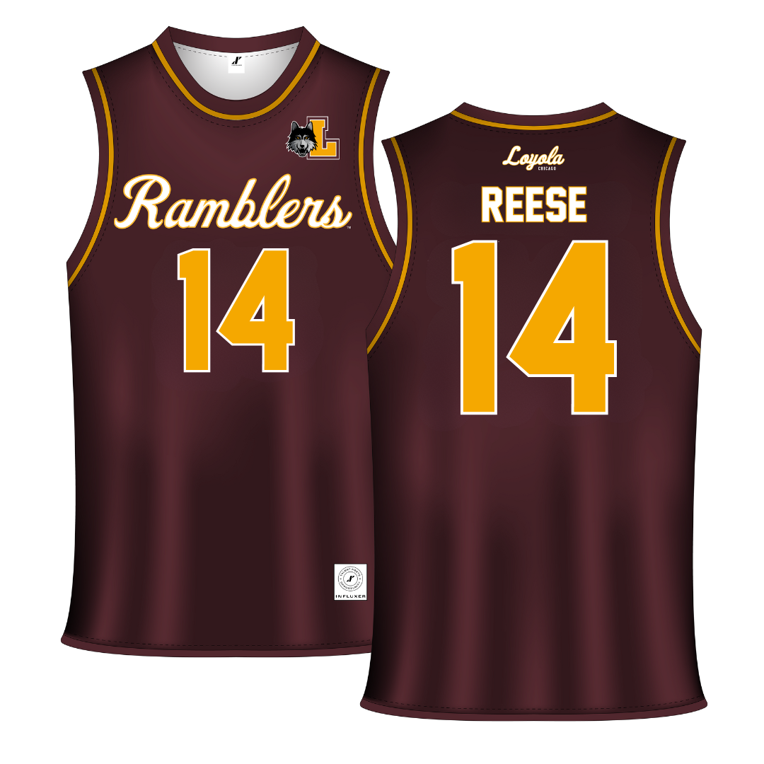 Loyola University-Chicago Maroon Basketball Jersey - #14 Caleb Reese