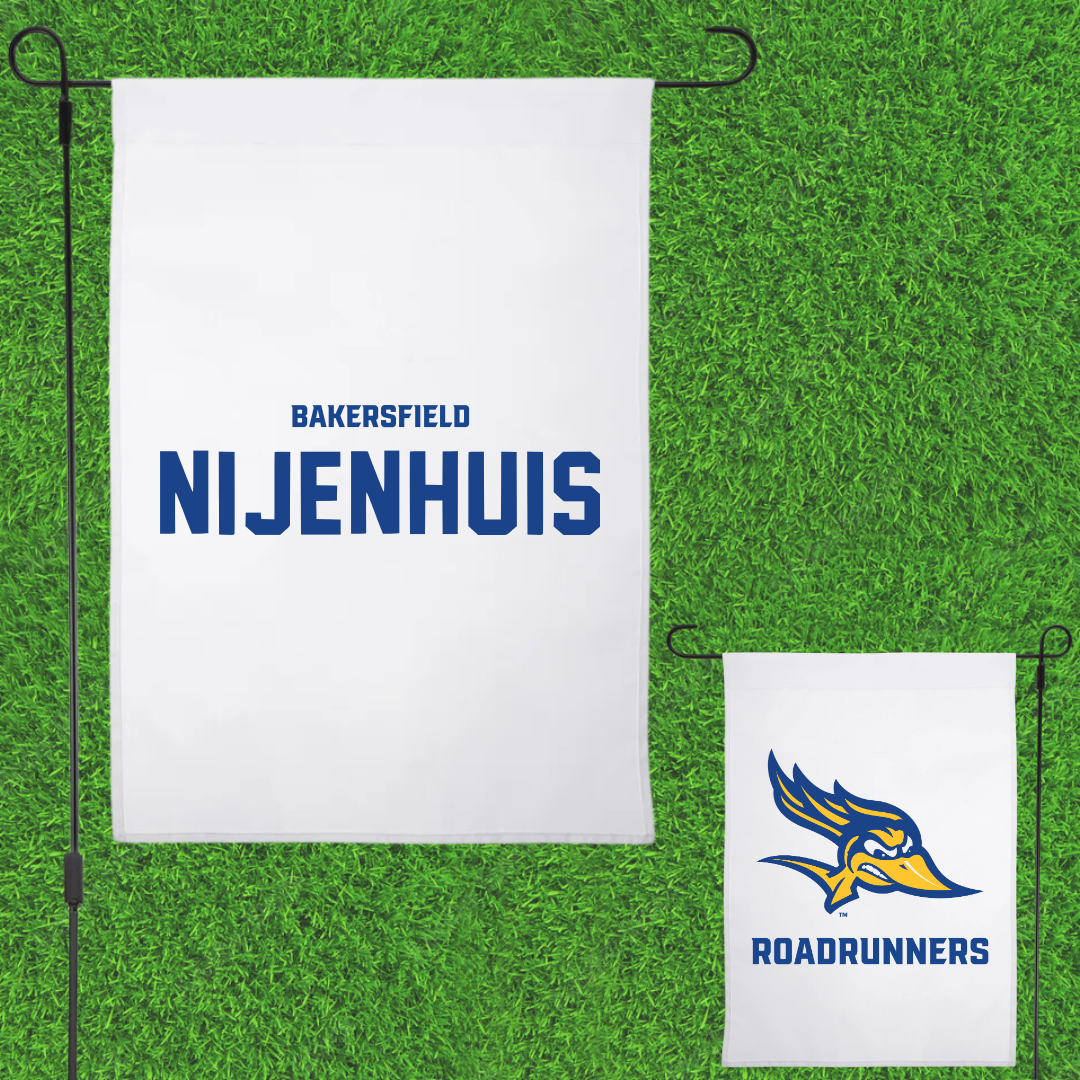 California State University-Bakersfield Wrestling White Garden Flag - Gerrit Nijenhuis