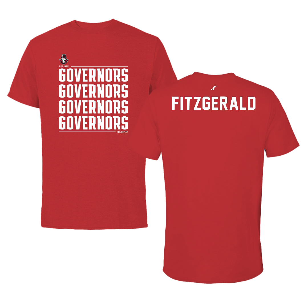 Austin Peay State University TF and XC Red General Tee - Jack Fitzgerald