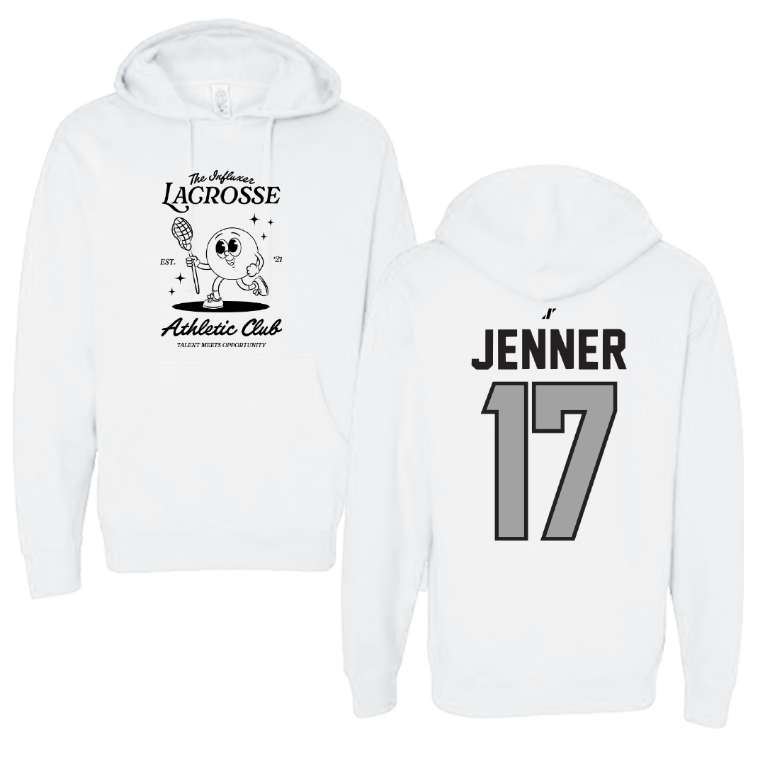 Lacrosse White Influxer Athletic Club Hoodie - #17 Sylvi Jenner