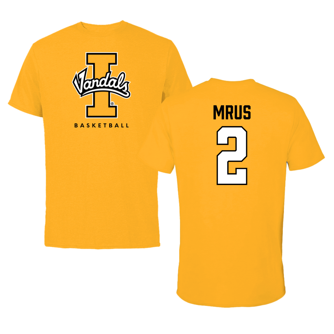 University of Idaho Basketball Gold Performance Tee - #2 Tyler Mrus
