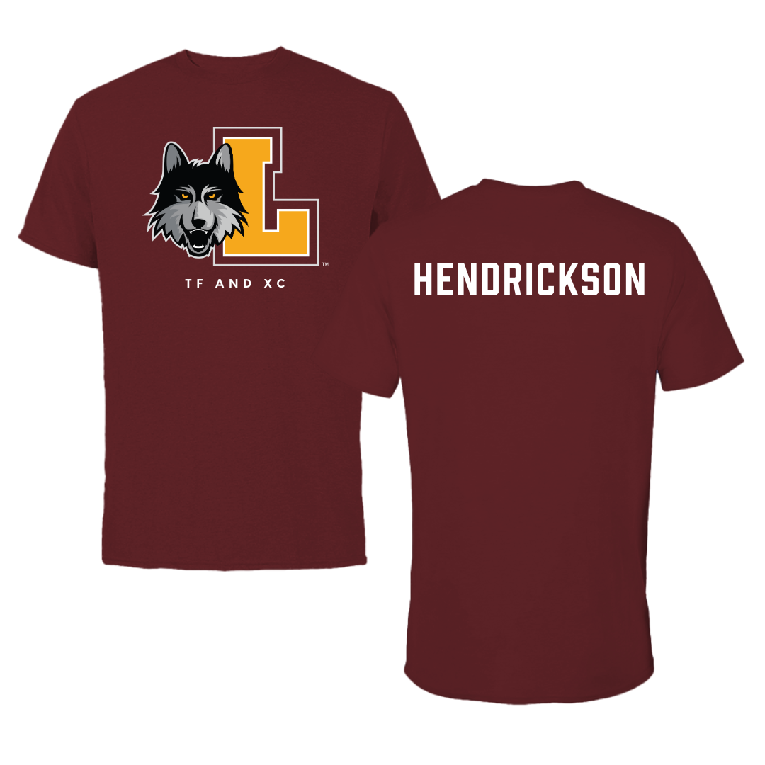 Loyola University-Chicago TF and XC Maroon Mascot Performance Tee - Fran Hendrickson