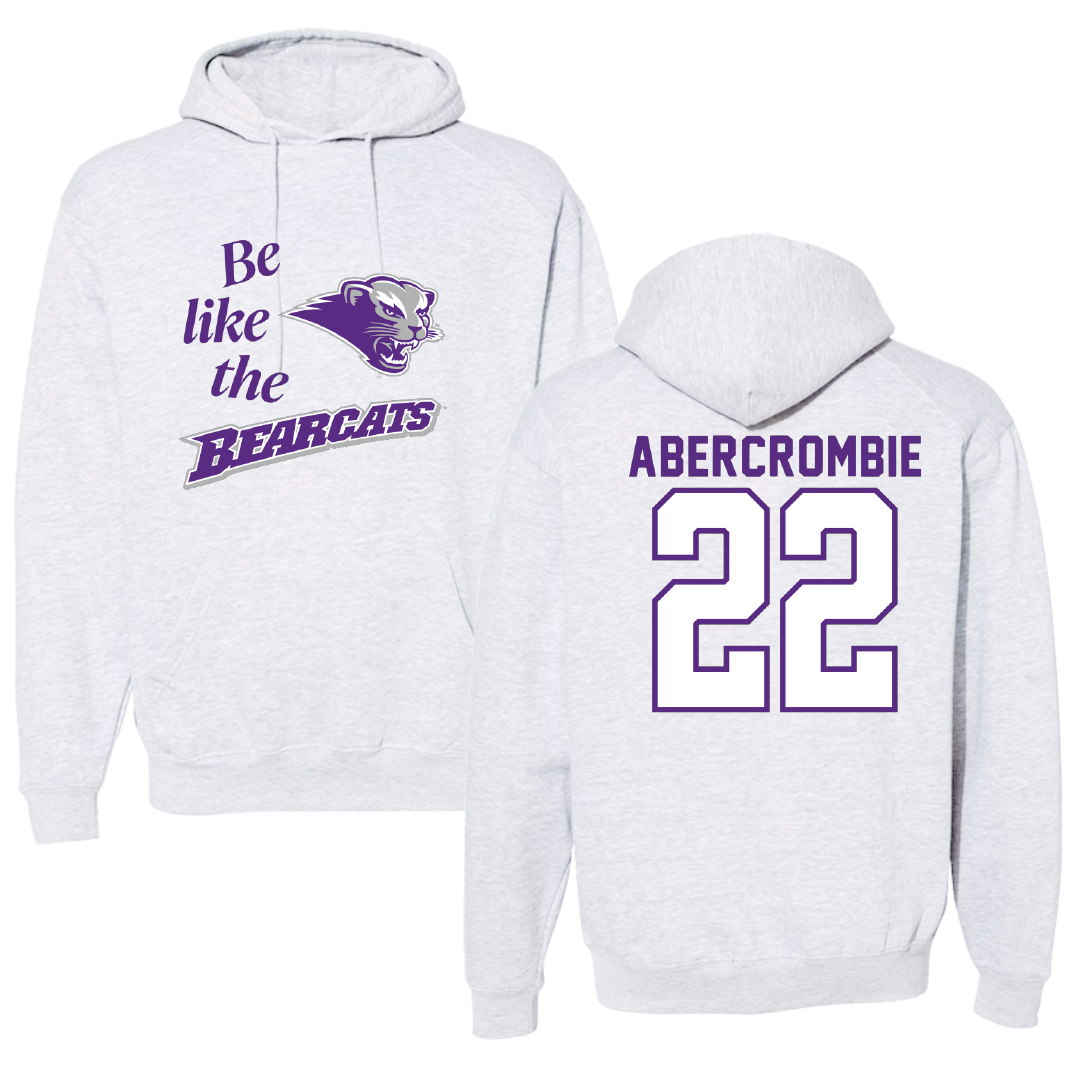Southwest Baptist University Football Light Gray Be Like Us Hoodie - #22 Jordan Abercrombie