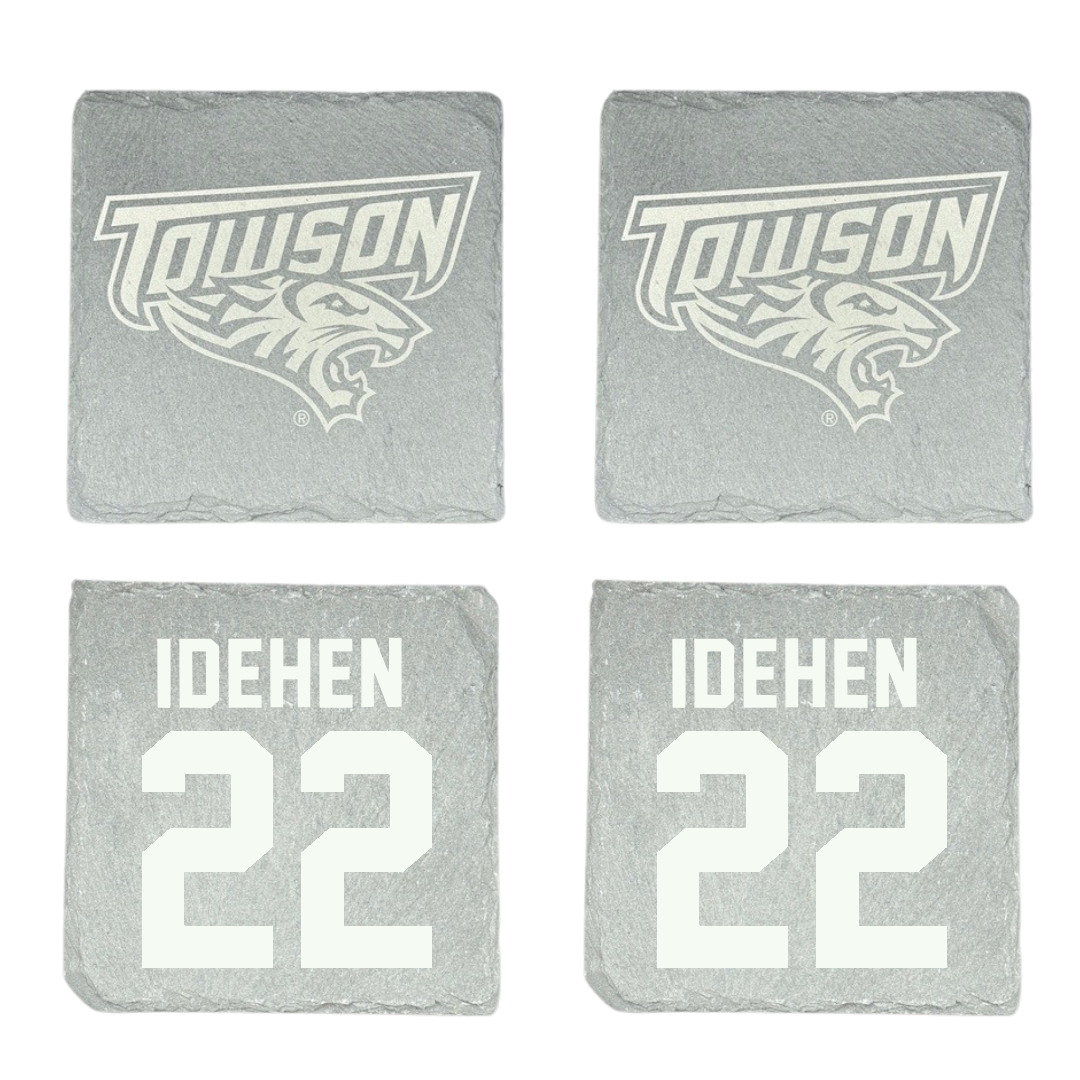 Towson University Football Stone Coaster (4 Pack)  - #22 Dumkele Idehen