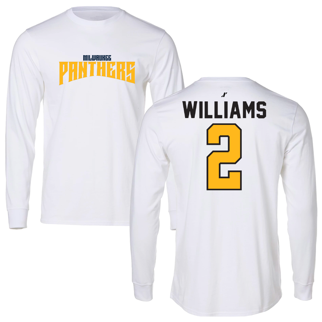 University of Wisconsin-Milwaukee Basketball White Classic Long Sleeve - #2 Jada Williams