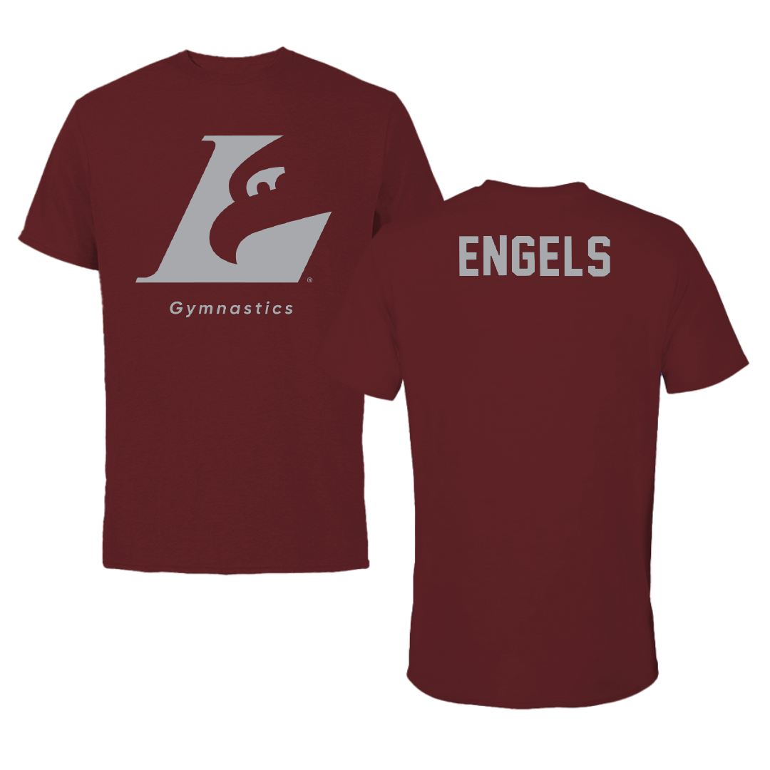 University of Wisconsin-La Crosse Gymnastics Maroon Tee - Morgan Engels