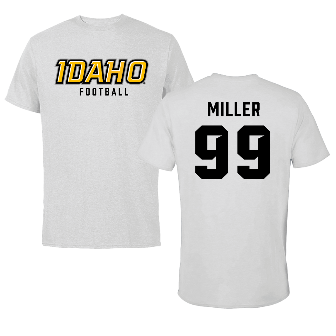 University of Idaho Football Gray Performance Tee - #99 Trevor Miller