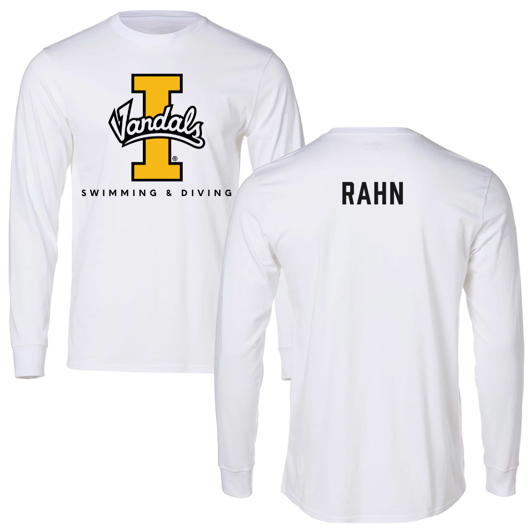 University of Idaho Swimming & Diving White Vandals Performance Long Sleeve - Bethany Rahn
