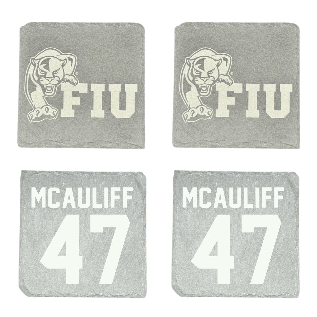 Florida International University Baseball Stone Coaster (4 Pack)  - #47 Daniel McAuliff