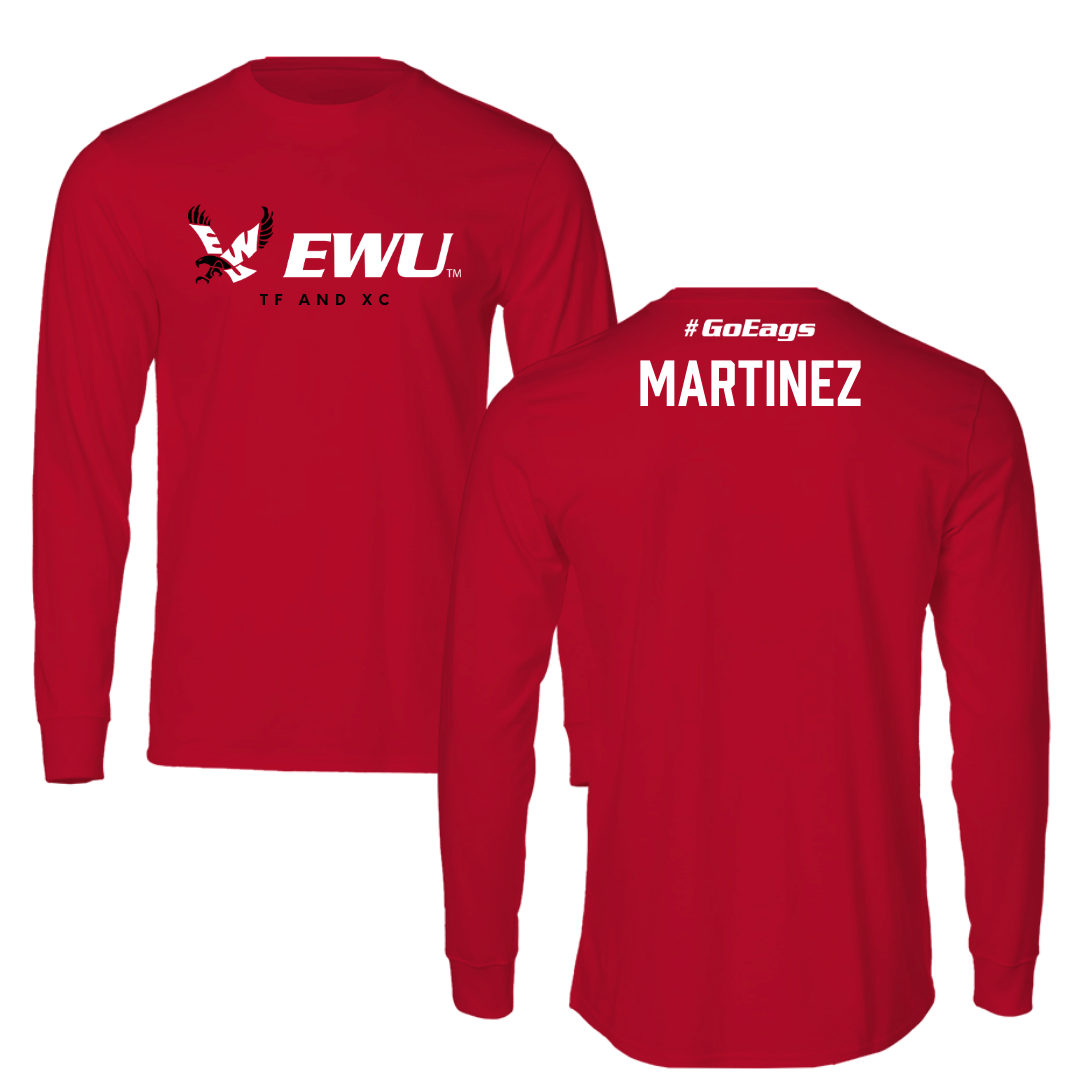 Eastern Washington University TF and XC Red Performance Long Sleeve - Faith Martinez