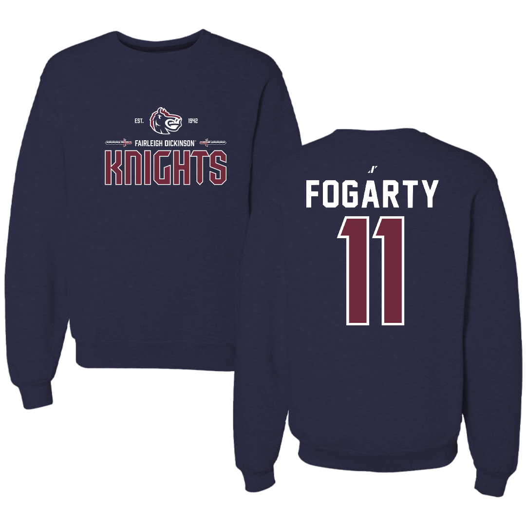 Fairleigh Dickinson University-Metropolitan Campus Bowling Navy General Crewneck - #11 Emily Fogarty