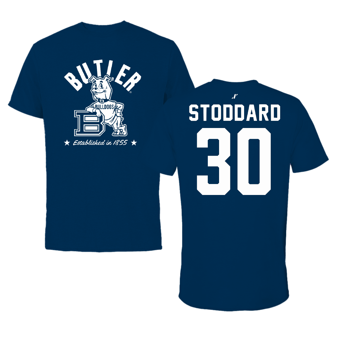 Butler University Basketball Navy General Tee - #30 Abigail Stoddard