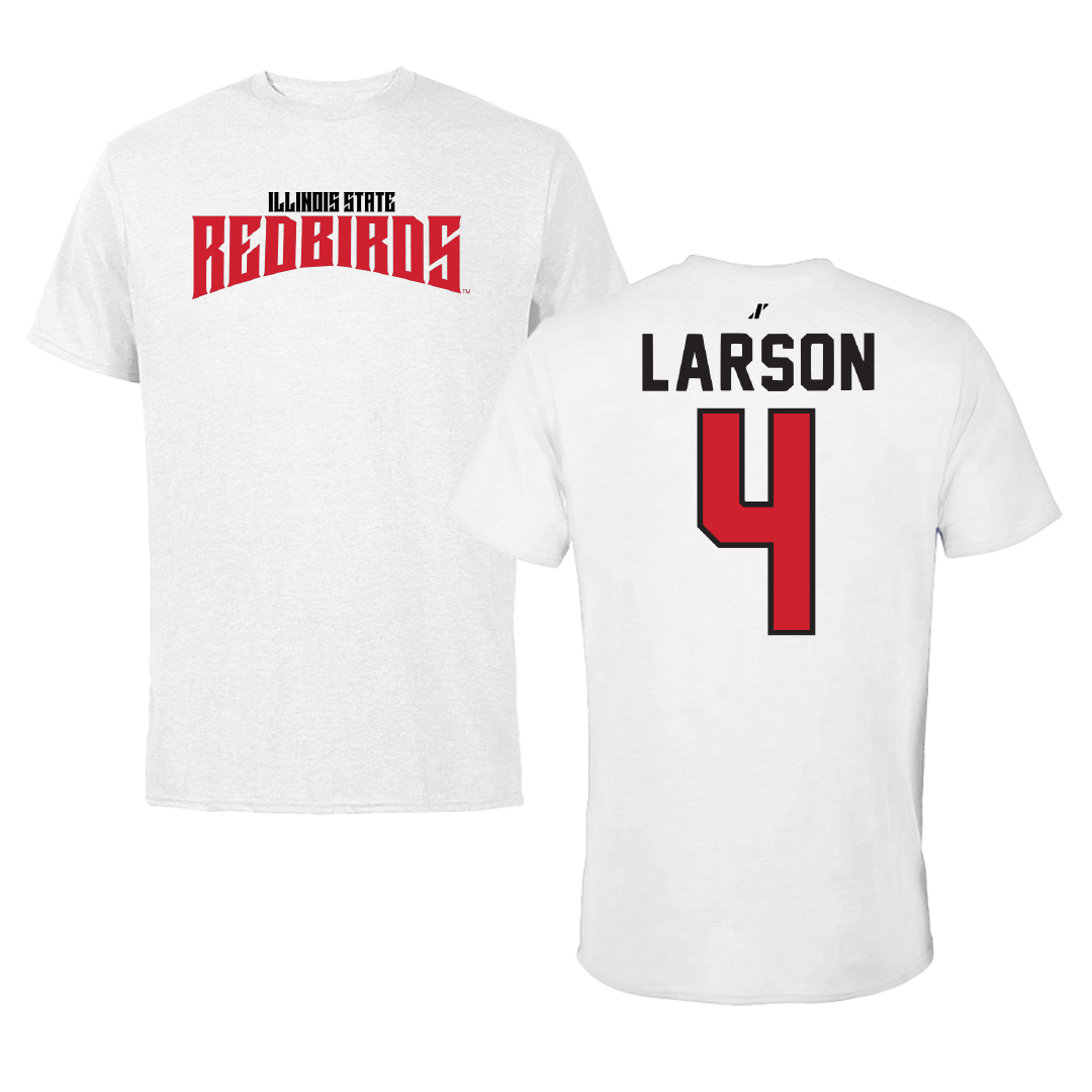 Illinois State University Softball White Classic Tee - #4 Julia Larson