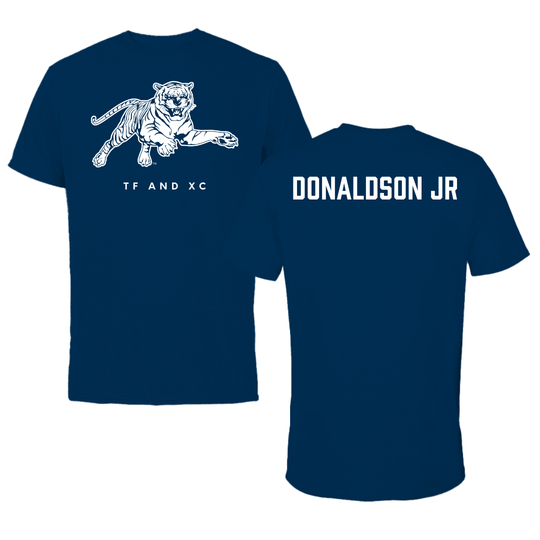 Jackson State University TF and XC Navy Tee - Ivan Donaldson Jr