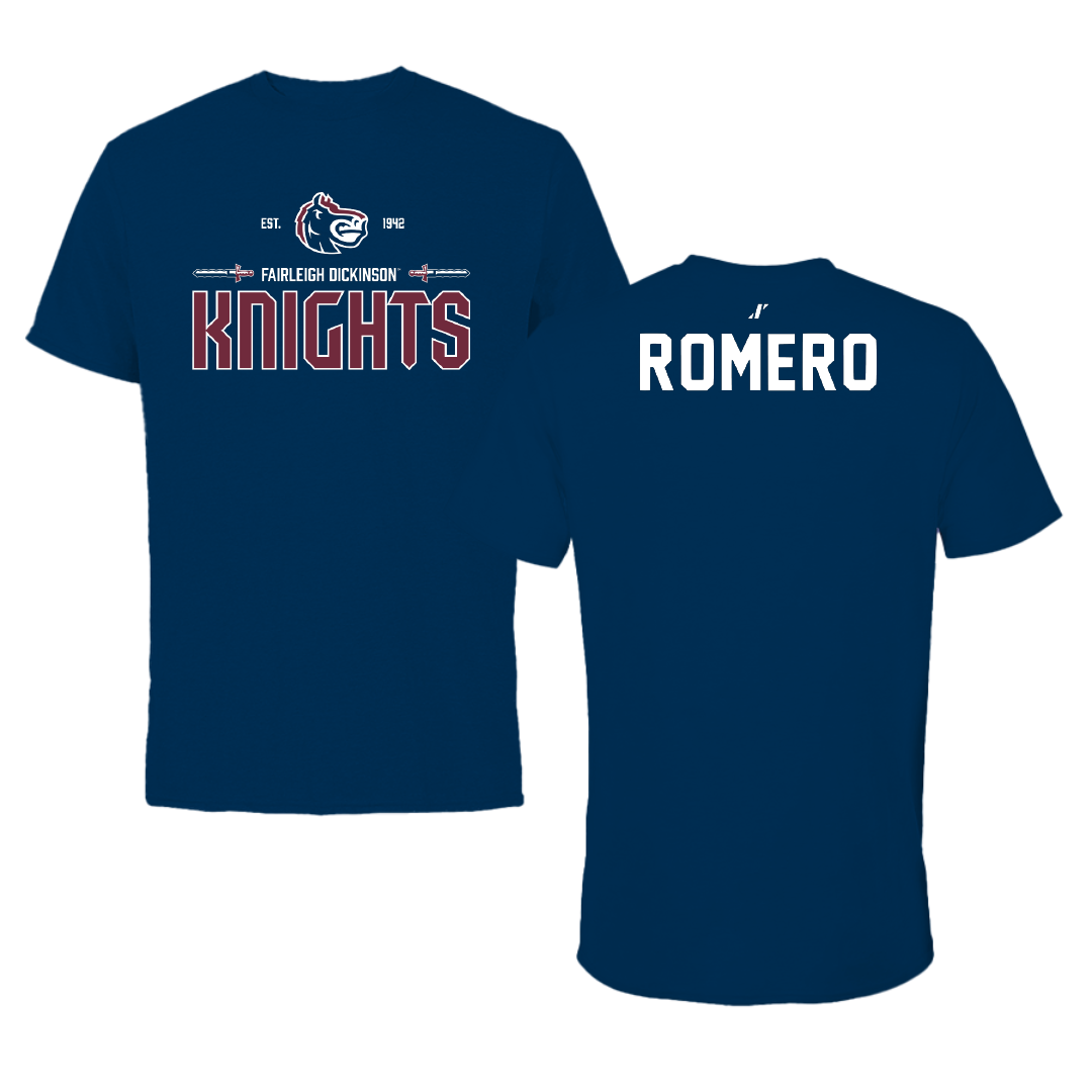 Fairleigh Dickinson University-Metropolitan Campus TF and XC Navy General Performance Tee - Zander Romero