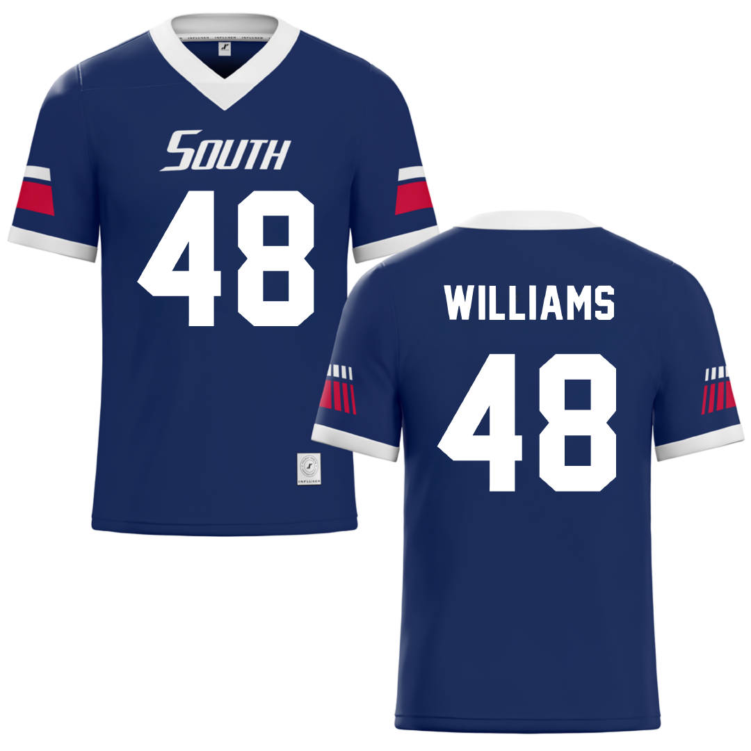 University of South Alabama Navy Football Jersey - #48 Jordan Williams