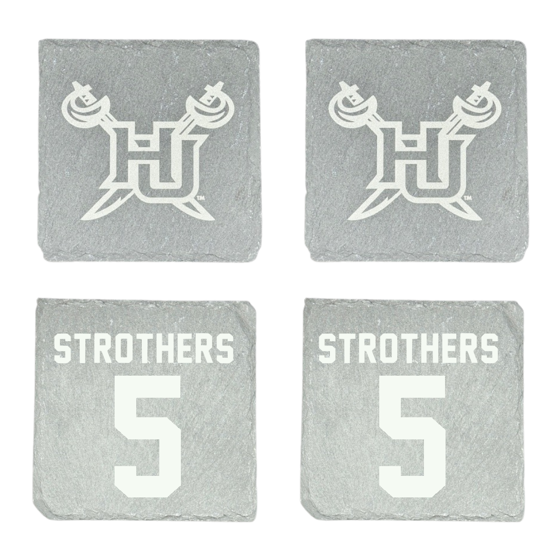 Hampton University Basketball Stone Coaster (4 Pack)  - #5 Etienne Strothers