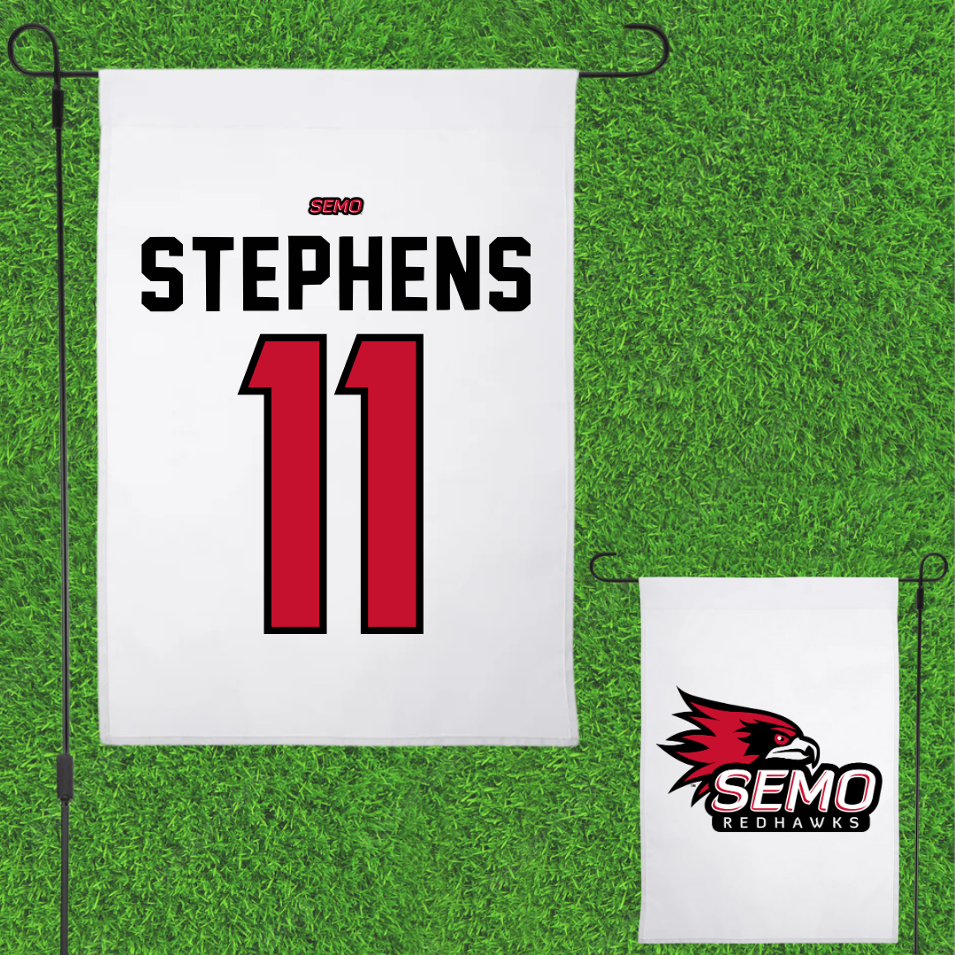 Southeast Missouri State University Basketball White Garden Flag - #11 Abby Stephens